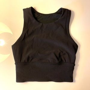 Lululemon Black Ribbed Tank